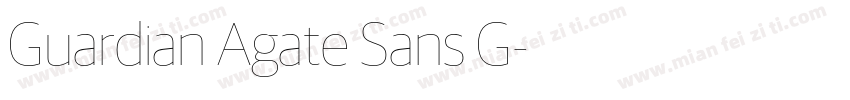 Guardian Agate Sans G字体转换
